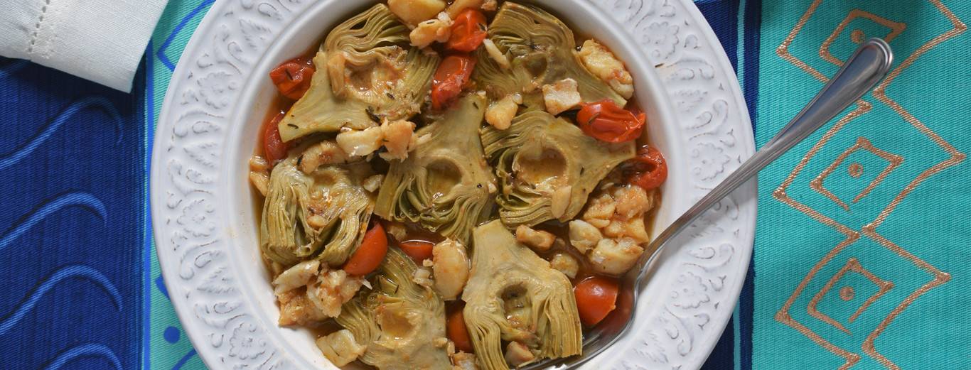 receta bacalao de cuaresma con alcachofas - Receta de Bacalao de Cuaresma con Alcachofas