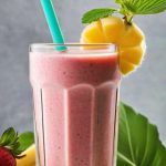 Delicioso Batido de Fresa y Plátano con Leche: Una Explosión de Sabor y Nutrición