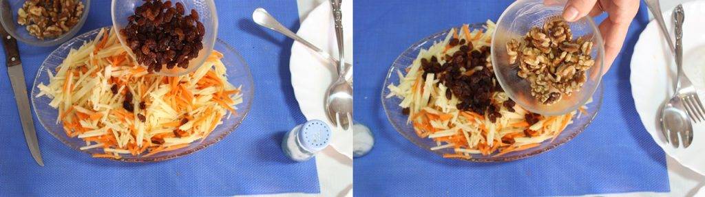 receta de ensalada de manzana con nueces y zanahoria - Receta de ensalada de manzana con nueces y zanahoria: una explosión de sabores saludables