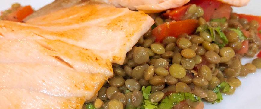 receta de ensalada lentejas salmon - Receta de Ensalada de Lentejas y Salmón: Una combinación nutritiva y deliciosa
