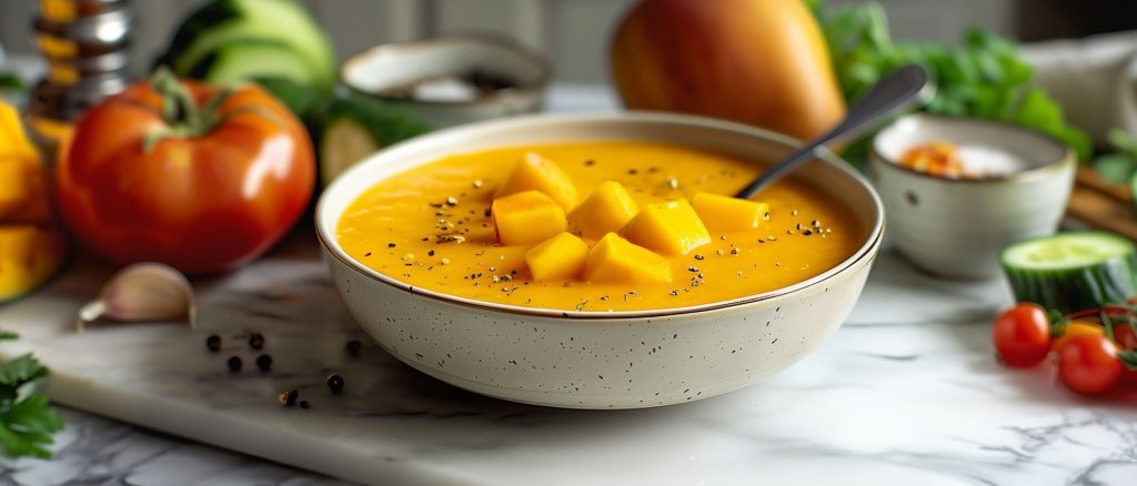 receta de gazpacho de mango sin tomate - Delicioso Gazpacho de Mango: Una Receta Refrescante y Original