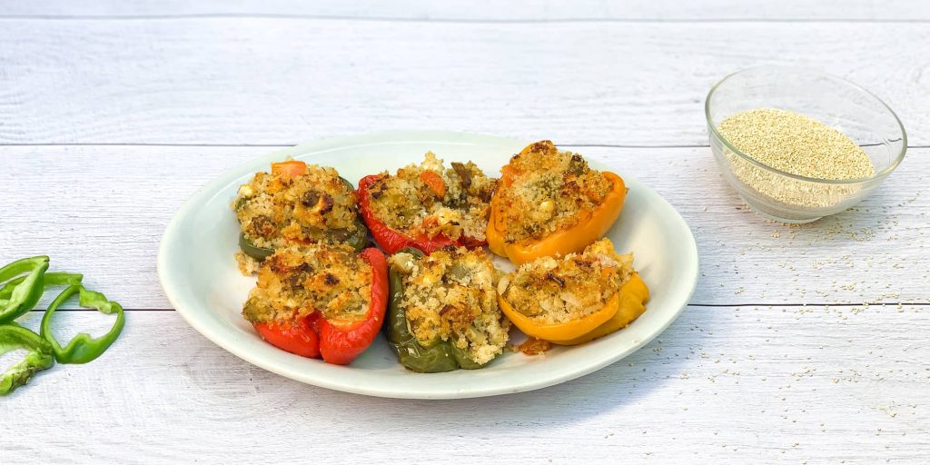 receta de pimientos rellenos de quinoa 1 - Deliciosos Pimientos Rellenos de Quinoa: Una Receta Saludable y Exquisita